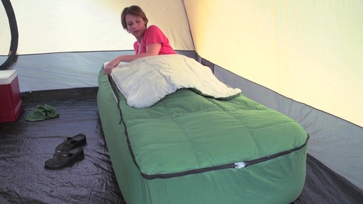 Guide Gear Twin Air Bed Fitted Cover / Sleeping Bag Green - image 5 from the video